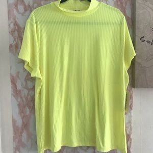 NEON Ribbed Mock-Neck Short Sleeve Top(3)